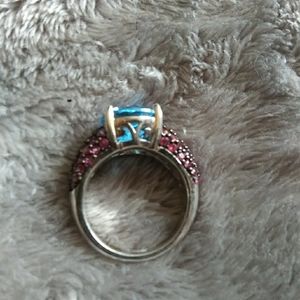 Beautiful silver and blue ring